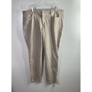 NWT J.Jill Authentic Fit Slim Ankle Jeans 16 Khaki Women's Jeans